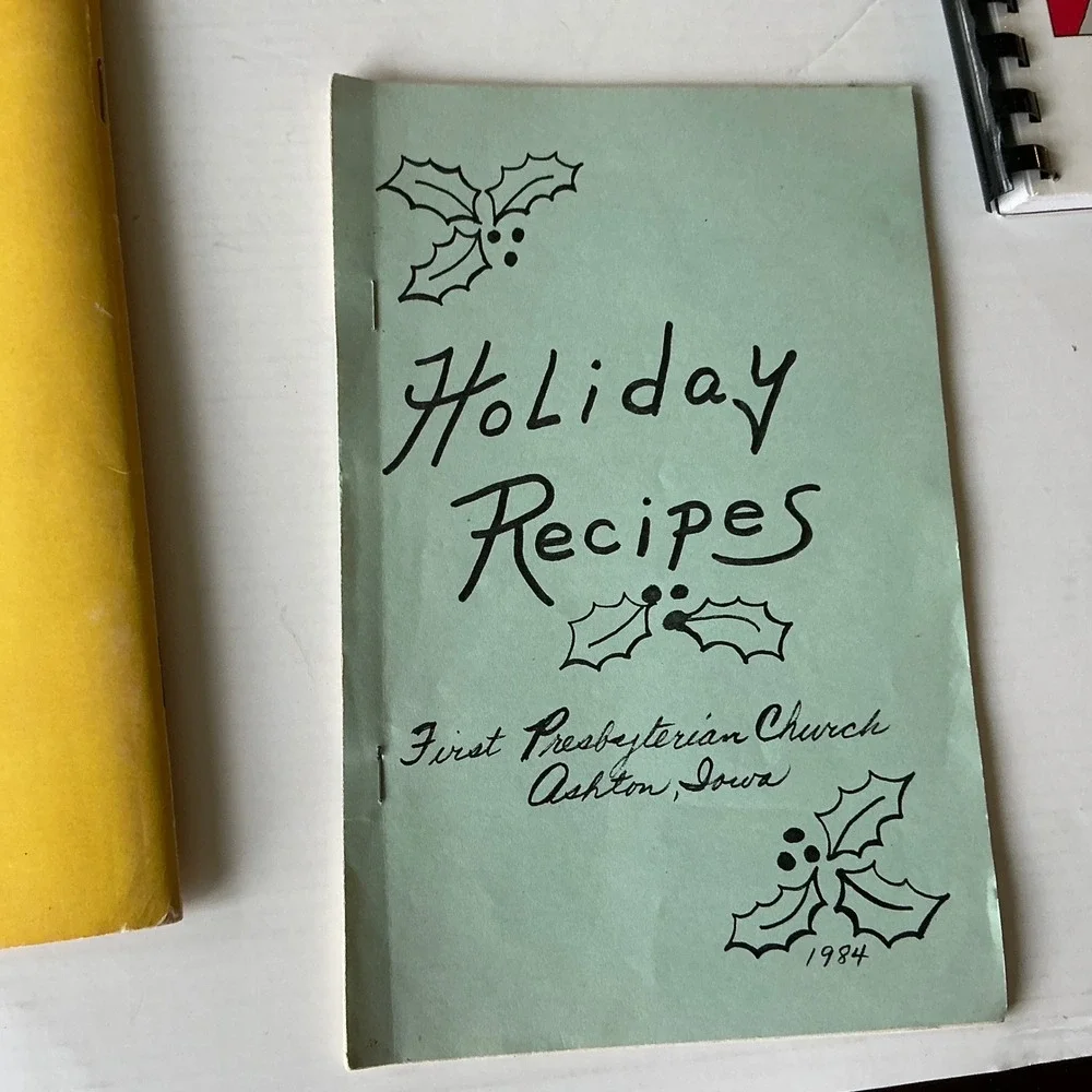 Vintage Cookbook Lot of 5 Irish Table Holiday Recipes Community Sweets Diner